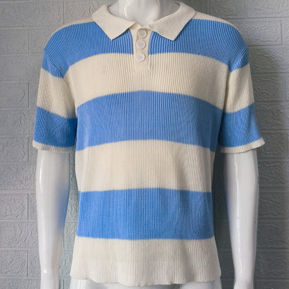 Men's Spliced Match Color Slim T-Shirt – European & American Style