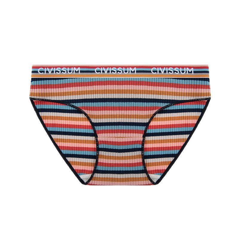 Two-piece Set Large Size Low Waist Cozy Series Classic Color Briefs