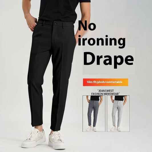 Men’s Ankle‑Tied Trendy Hong Kong Style Loose Drawstring Pants – Casual, Modern & Adjustable