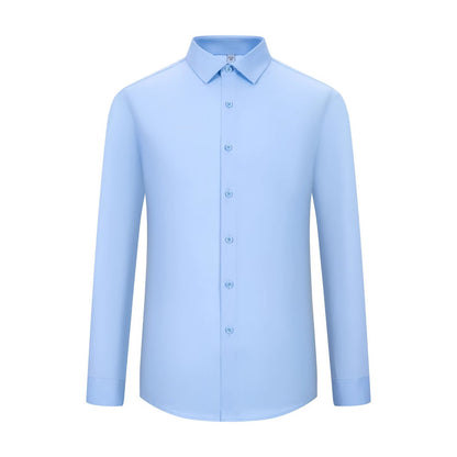 Men’s Three-Proof Bamboo Fiber Long-Sleeve Shirt – Water, Oil & Stain Resistant