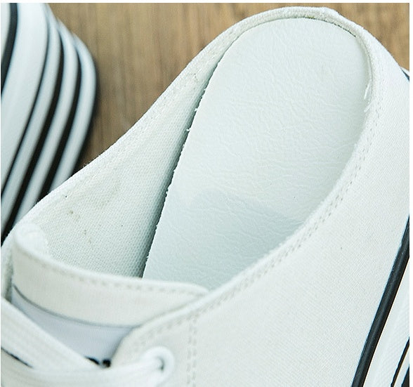 Women's Slippers Round Toe Lace-up Platform Shoes