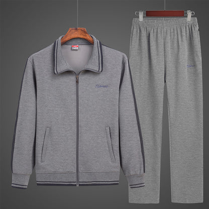Men's Sport Suit Loose Autumn Winter Sweater Middle-aged And Elderly Casual Sportswear