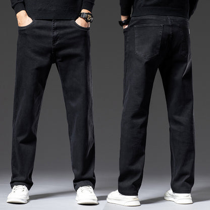 High Elastic Loose Fit Men's Jeans – Spring & Autumn Casual Denim | NYLIXA
