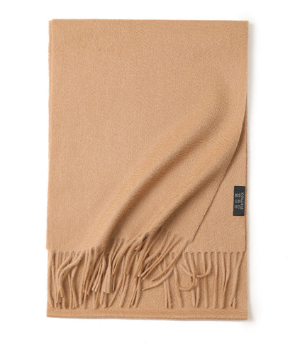 Water Ripple Pure Color Cashmere Warm Scarf