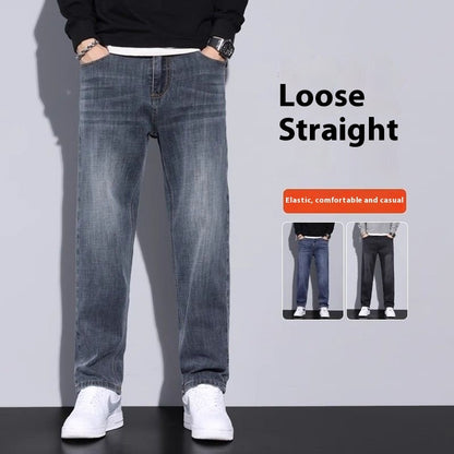 Loose Straight Fit Casual Jeans – All-Day Comfort, Street-Ready Style